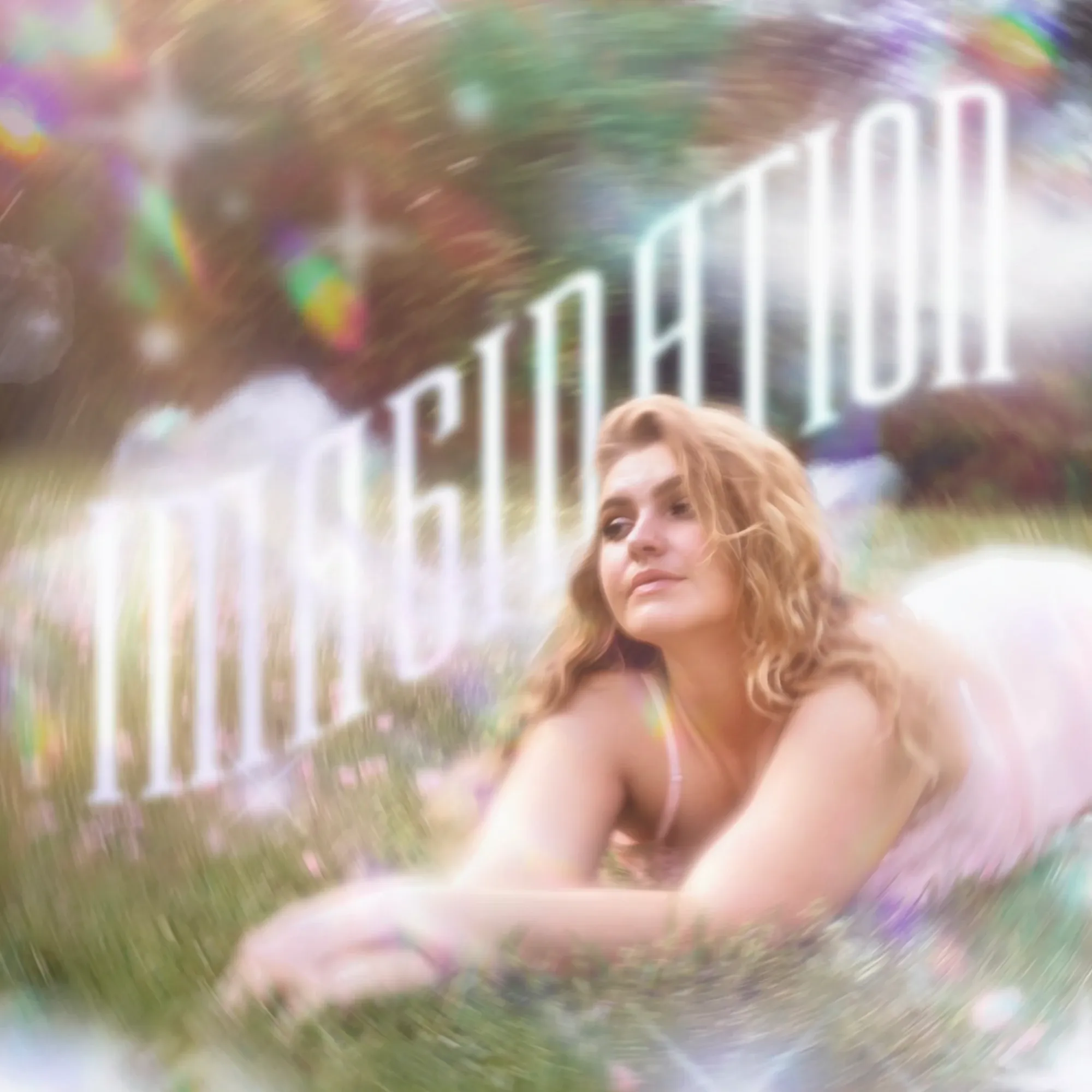 The cover of Imagination: Nancy Ann lying in the grass under the title